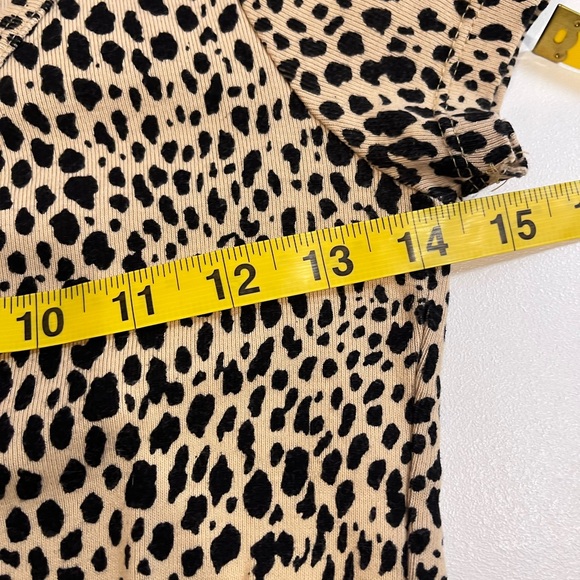 brandy melville leopard print button up zelly top small - Picture 8 of 9